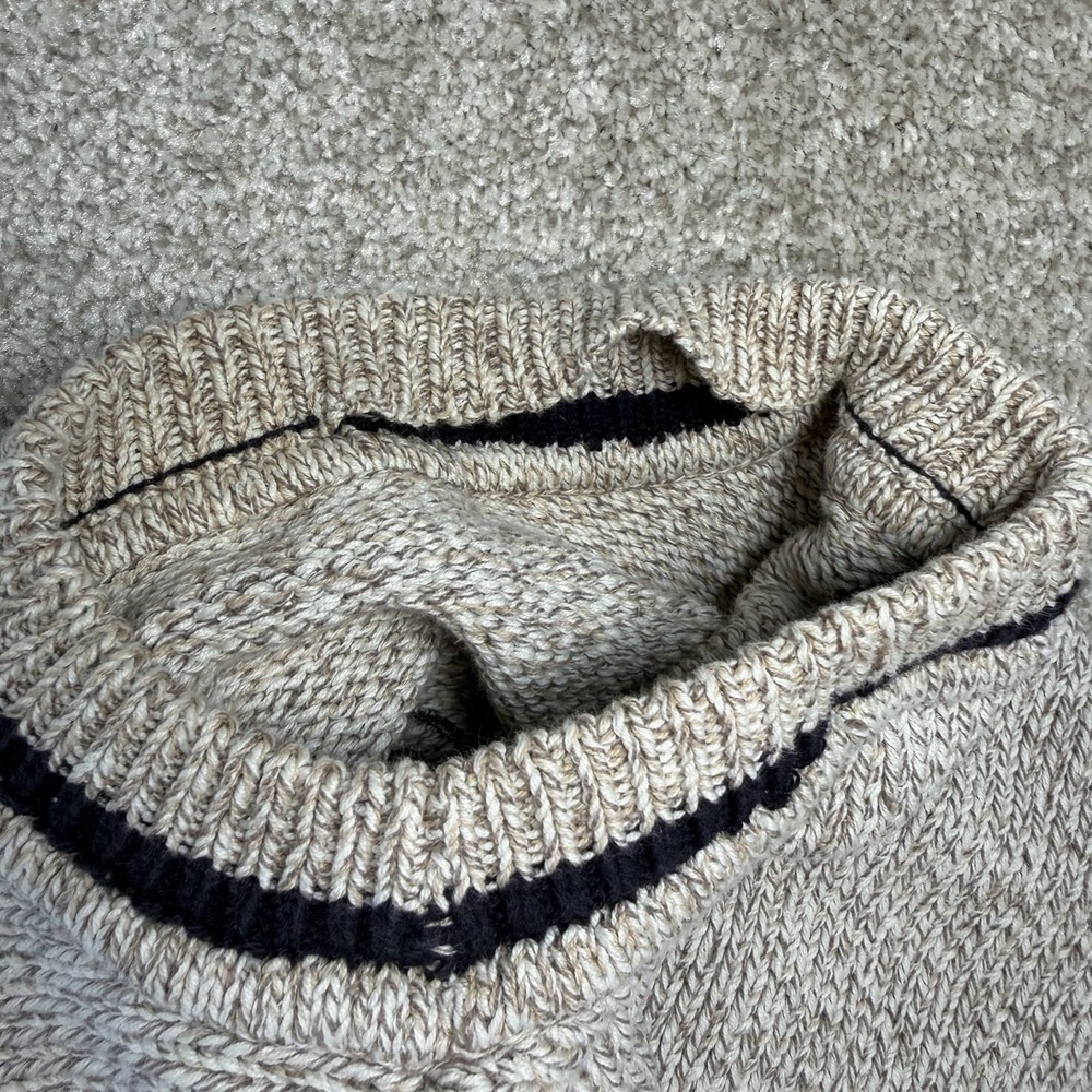 VTG Gant Mens Fishing Sweater Sz M Cotton Knit Embroidered Grandpa 90s *Stains* - Picture 9 of 9